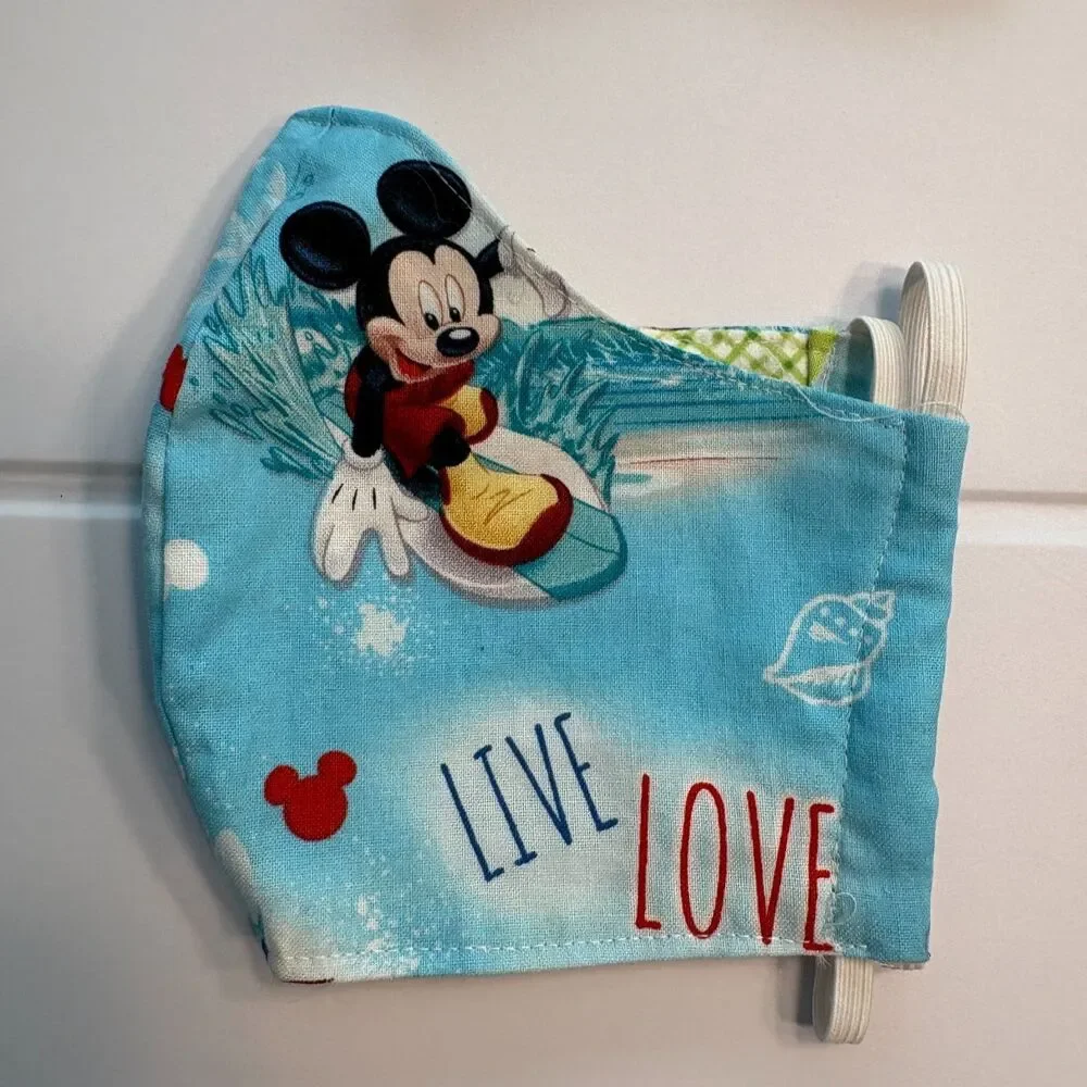 Handmade Disney Face Mask Set of 3 - Unused - Adult Size